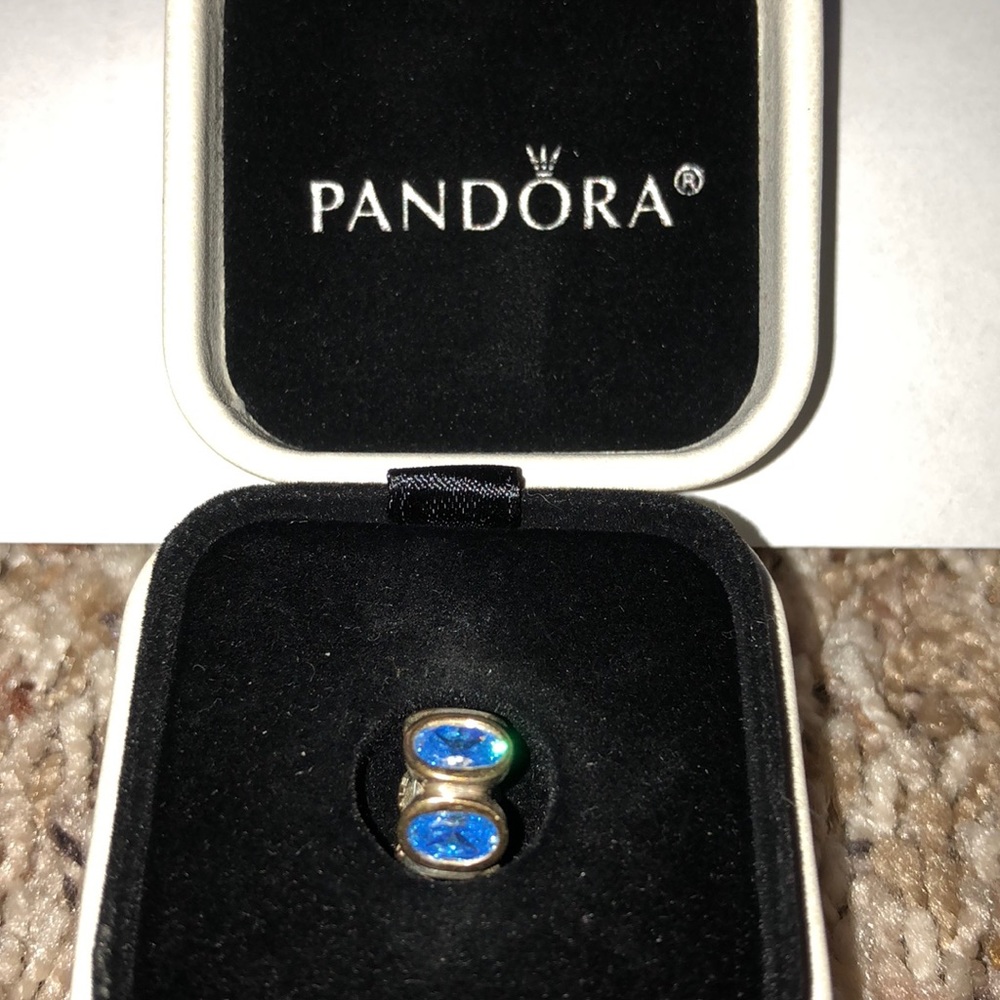 Brand new blue gem pandora charm!
